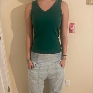 Michael Stars green v neck tank.